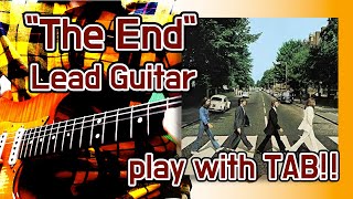 The Beatles &quot;The End&quot; Play the Guitar with TAB