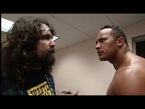 The Rock and Cactus Jack Backstage Segment
