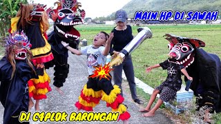 Download lagu MAIN HP DI SAWAH DI CAPLOK BARONGAN EMBER HITAM || VICHO BERUBAH JADI BARONGAN mp3