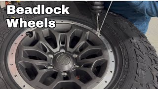 How To Install Beadlock Wheels! Mounting A Tire On Beadlock Rims!