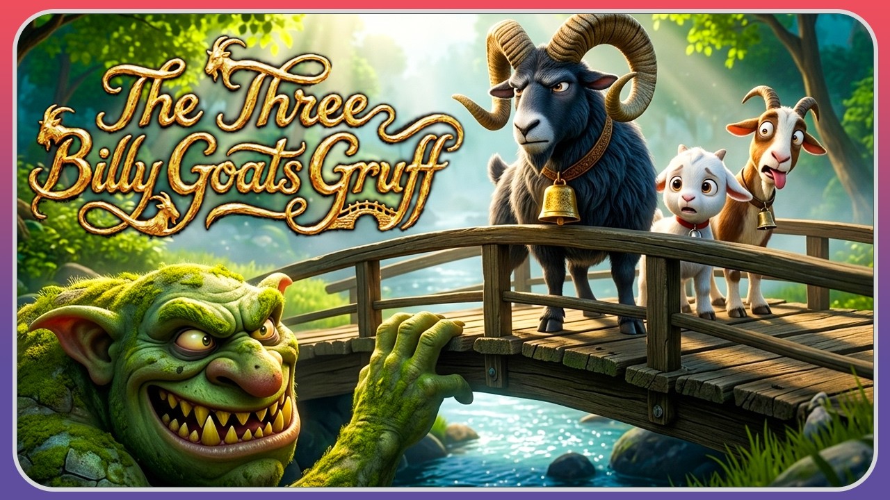 The Three Billy Goats Gruff - A Magical Retelling of the Brave Goats | Bedtime Stories | Fairy Tales