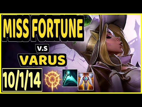 SANGYOON (MISS FORTUNE) vs VARUS - 10/1/14 KDA BOTTOM ADC CHALLENGER GAMEPLAY - KR