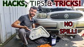 Buick LeSabre Transmission 4T65-E Service! Fluid, Gasket & Filter - Hacks and How-To Guide! NO SPILL