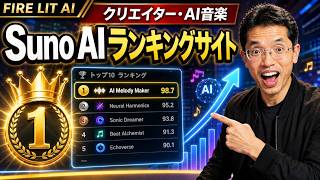 【ライブ配信】Suno AIランキングサイト(クリエイター･AI音楽)｢FIRE LIT AI｣の続きはYouTubeメンバーシップで！イーンスパイア株式会社