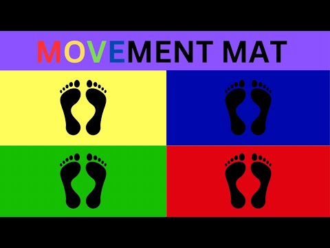 Bewegungsmatte #1 – Tanze mit deinen Füßen – 1 Minute Brain Break – #dance