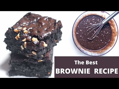 The Best Brownie Recipe | Fudgy Brownies | Chocolate Walnut Brownies | Easy Homemade Recipe