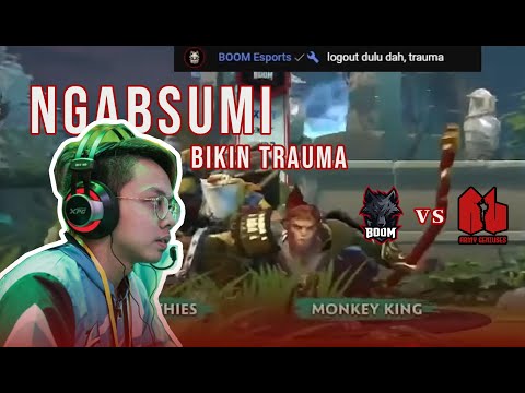 NATSUMI BIKIN TROUMA ADMIN BOOM!! MOMMENT BOOM ESPORT VS ARMY GENIUSES!! MONKEY KING !!