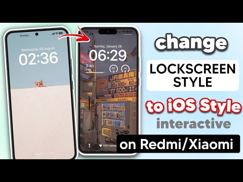 Change Lockscreen to iOS Style (Interactive) on Redmi, Xiaomi or MIUI