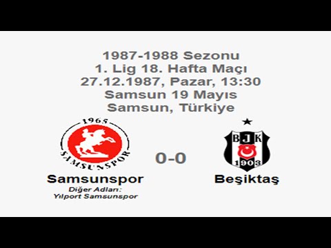 Samsunspor 0-0 Beşiktaş 27.12.1987 - 1987-1988 Turkish 1st League Matchday 18