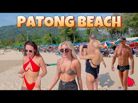 【🇹🇭 4K】Phuket 2023 Patong Beach - Evening Walking Tour