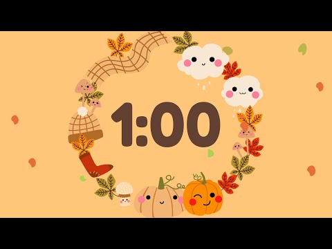 1 Minute Fall Themed Timer With Music