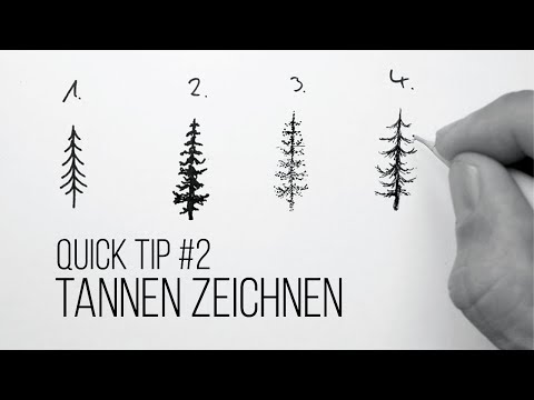 Quick Tip #2 - TANNEN ZEICHNEN leicht gemacht