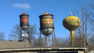 Woody Guthrie ..Okemah Oklahoma water towers