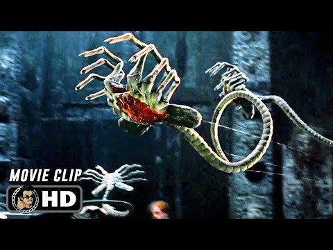 Facehuggers Attack Scene | AVP: ALIEN VS. PREDATOR (2004) Movie CLIP HD