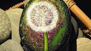 Easy Dandelion painting 