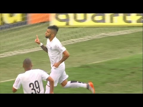Gol de Gabriel, Santos 3 x 1 Internacional 27/09/2015, Brasileiro Série A 2015