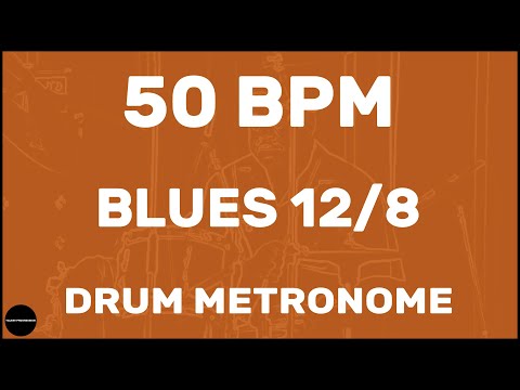 Blues 12/8 | Drum Metronome Loop | 50 BPM
