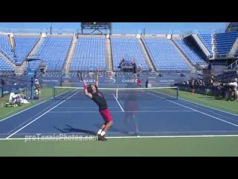 Wawrinka v Lopez, 2016 US Open practice 4K