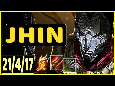 JHIN VS ASHE - 21/4/17 KDA ADC GAMEPLAY