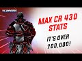 DCUO: MAX CR430 Stats