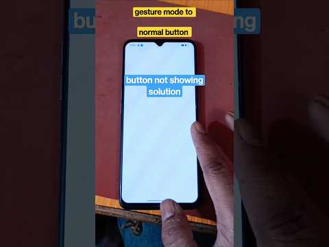 back button not showing in Android phone || gesture mode solution|| #oppo