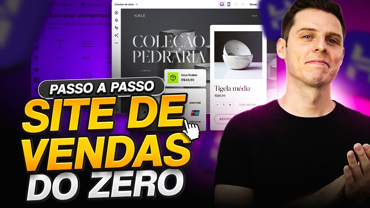 🔥 Como Criar um Site de Vendas COMPLETO! (Simples e Fácil)