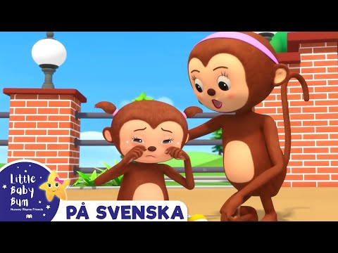 Fem söta apor | Little Baby Bum Svenska | Barnvisor