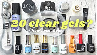 Types of Clear Nail Gel + Their Use (why i have 20)