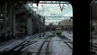 preview picture of video '【雪化粧】 白新線・前面展望 東新潟駅から新潟駅　Train front view(Snow scene)'