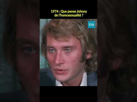 Johnny Hallyday and homosexuality #INA #shorts