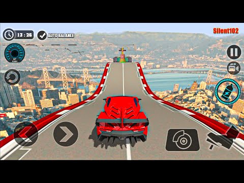 Impossible Car Tracks 3D - Red Car Driving Stunts Simulator #3 - Android Gameplay