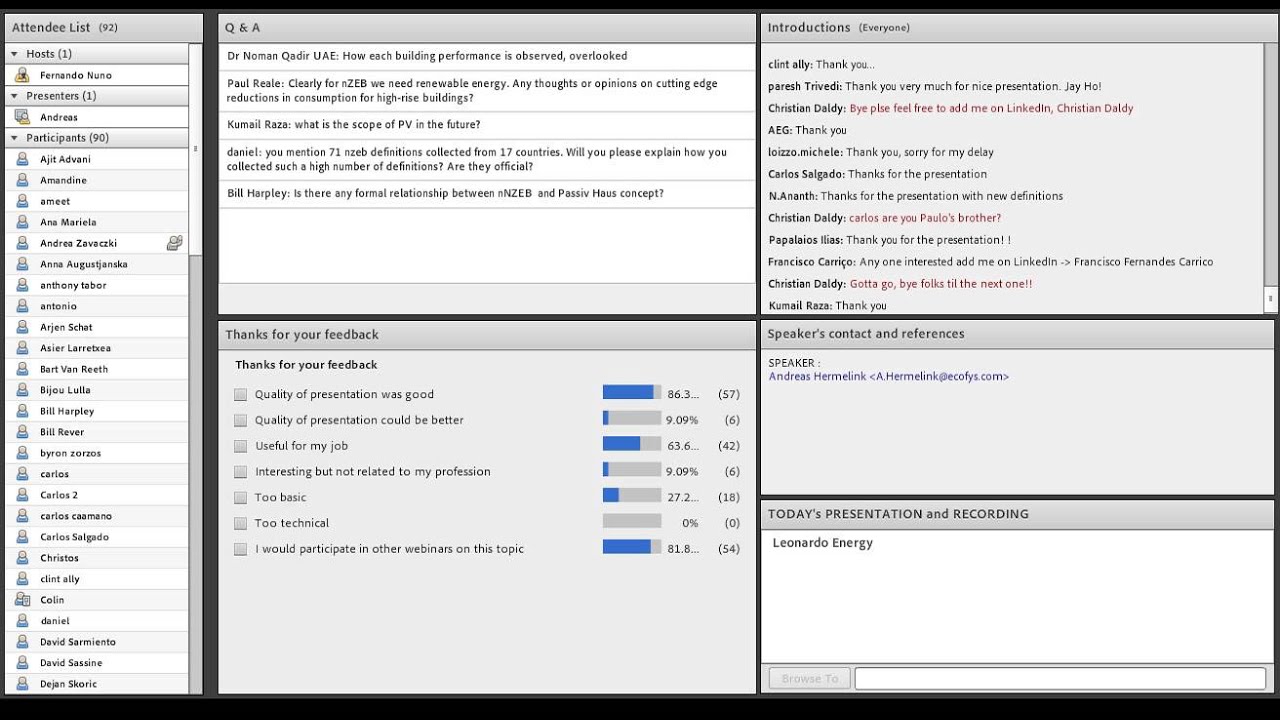 Webinar - Near Zero Energy Buildings