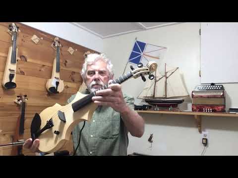 4/4 Violin + leigh + handmade+fretted+electric image 7