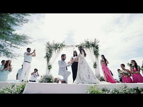 White Wedding Aman & Avishi at Rayong Marriott Resort & Spa - Thailand