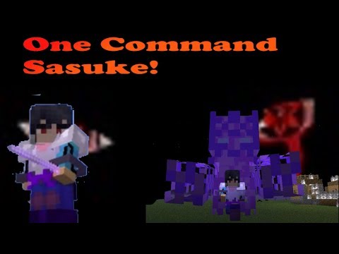Sasuke Susanoo in Minecraft PE [Naruto] (Command Block Creation