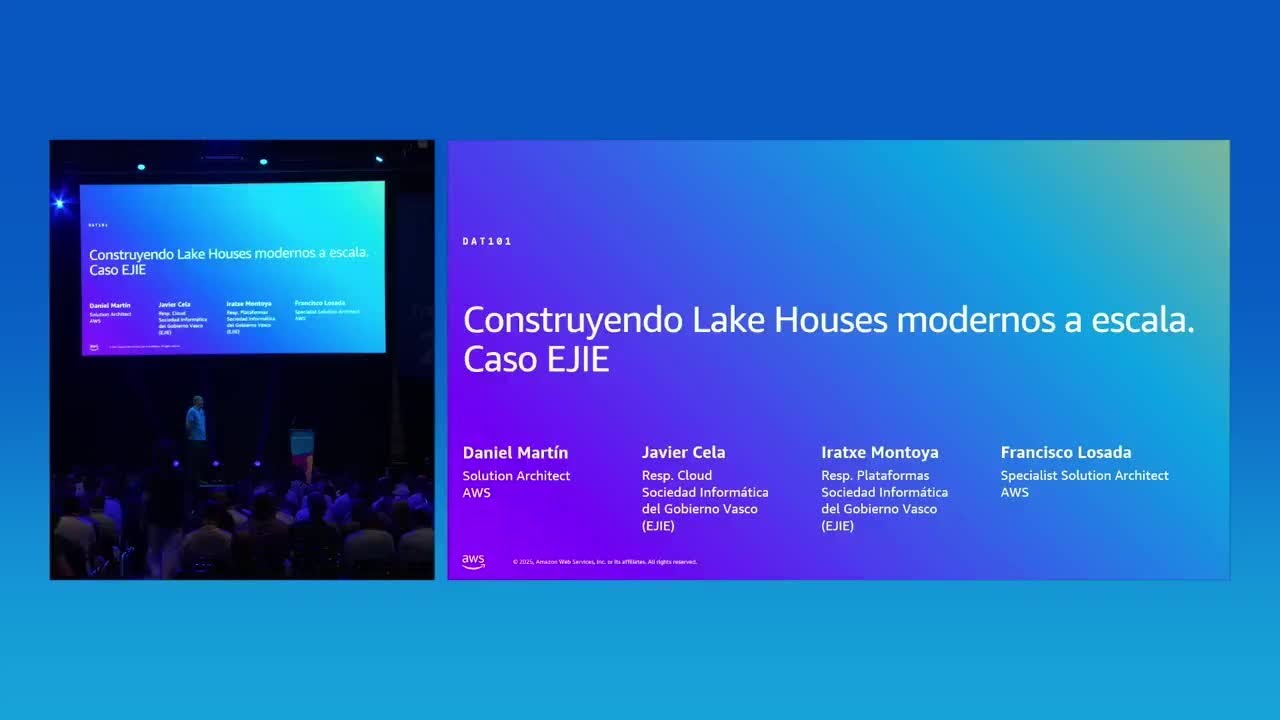 AWS Summit Madrid 2025 - Construyendo Lake Houses modernos a escala. Caso EJIE