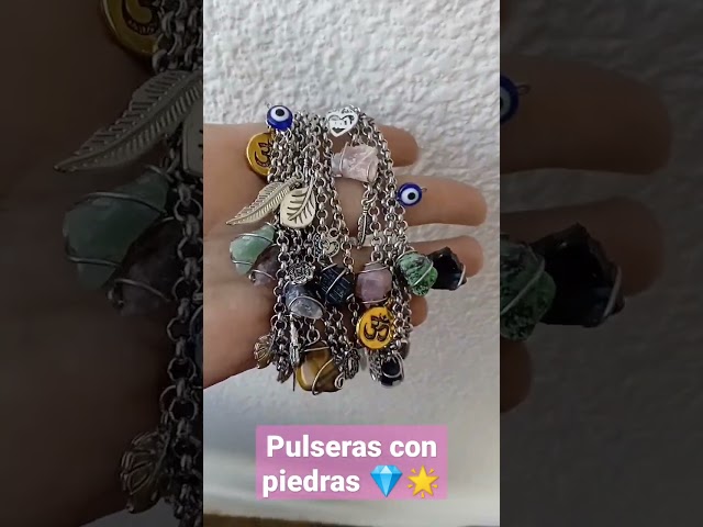 Vídeo relacionado con Pulsera Piedras Naturales Mujer con Ojo de Tigre, Amatista, Turmalina Negra y Cuarzo Cristal, Pulsera de Piedra Natural Ajustable con Cuentas Tipo Bracelet y Cierre Deslizante,Regalo para Mujer o Mamá