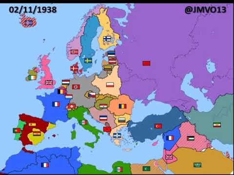 History of the World War II in Europe 1936-1945