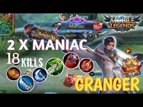 2x MANIAC DAMAGE+++ !!! GRANGER The Killer of Marksman  || BEST BUILD [Mobile Legend