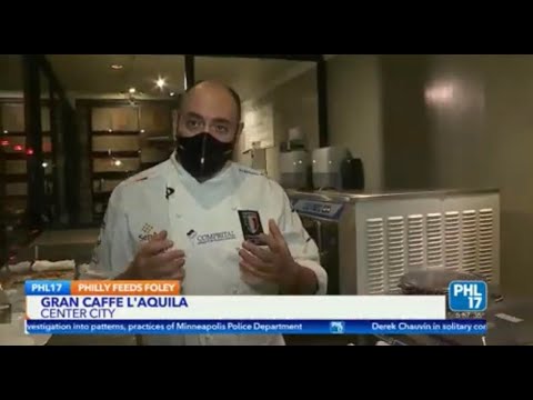 Stefano Biasini & Riccardo Longo introduce Amarena cheesecake gelato for National Delivery