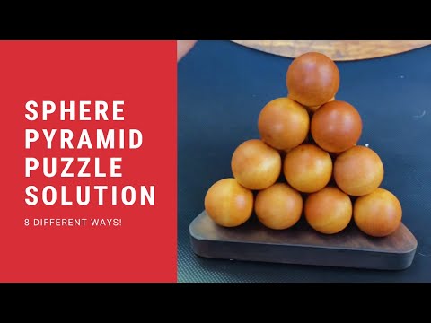 Sphere Pyramid Puzzle Solutions －8 Different Ways