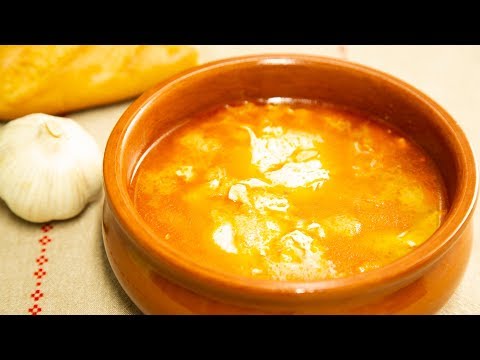 Recetas de Sopa de ajo y verduras española