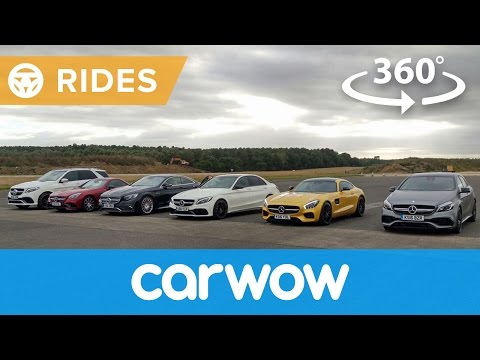 Mercedes - AMG GT v C63 vs S65 v A45 v GLE63 360 degree drag race | Passenger Rides