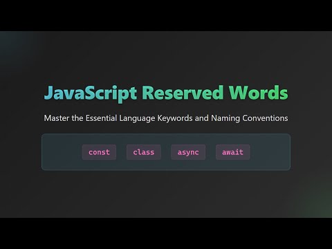 Javascript Keywords Javascript Reserved Words