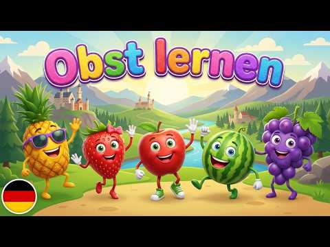 Deutsch lernen für Kinder: Singen mit Früchten | Deutsch Sprechen leicht gemacht Kids 🍒🍋