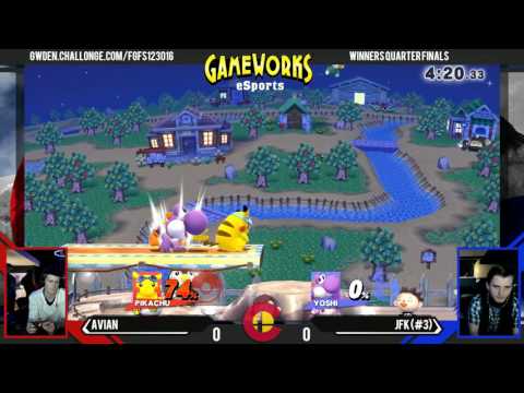 Avian (Pikachu) Vs. JFK (Yoshi) - WQF