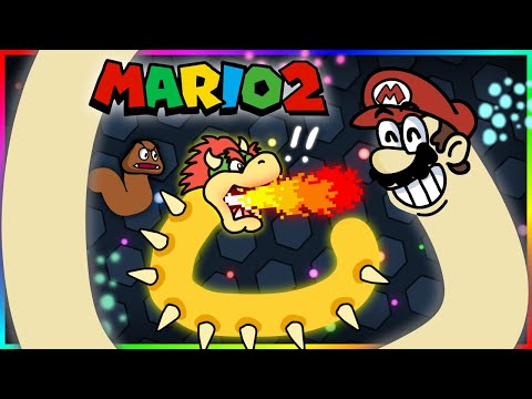 🍄Mario Bros Slither.io Cartoon 2🐍【Mario Cartoon Animation】