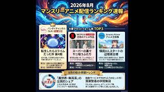 2026/08 - Monthly SVOD Anime Ranking｜全配信サイト共通の異常な覇権アニメ