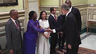 Encuentro de Su Majestad el Rey con el presidente de la República de Mozambique, Daniel Francisco Chapo