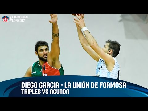 Diego Garcia triples vs Aguada - DIRECTV Liga de las Américas 2017